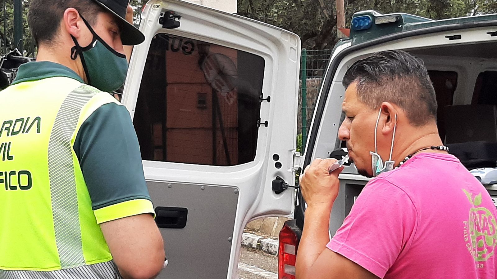 Control d'alcoholèmia de la Guàrdia Civil