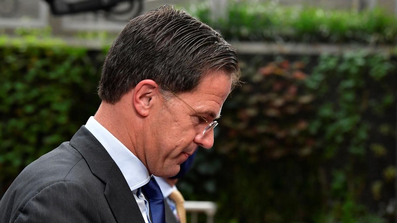 El primer ministre holandés, Mark Rutte, arriba a la cimera