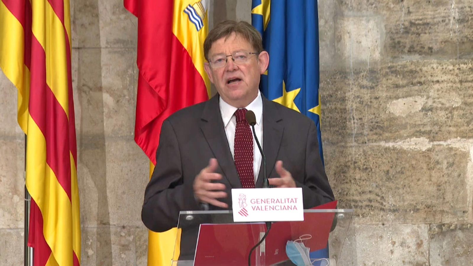 Puig explicarà en les Corts la posició del Consell davant de l'acord europeu de reconstrucció