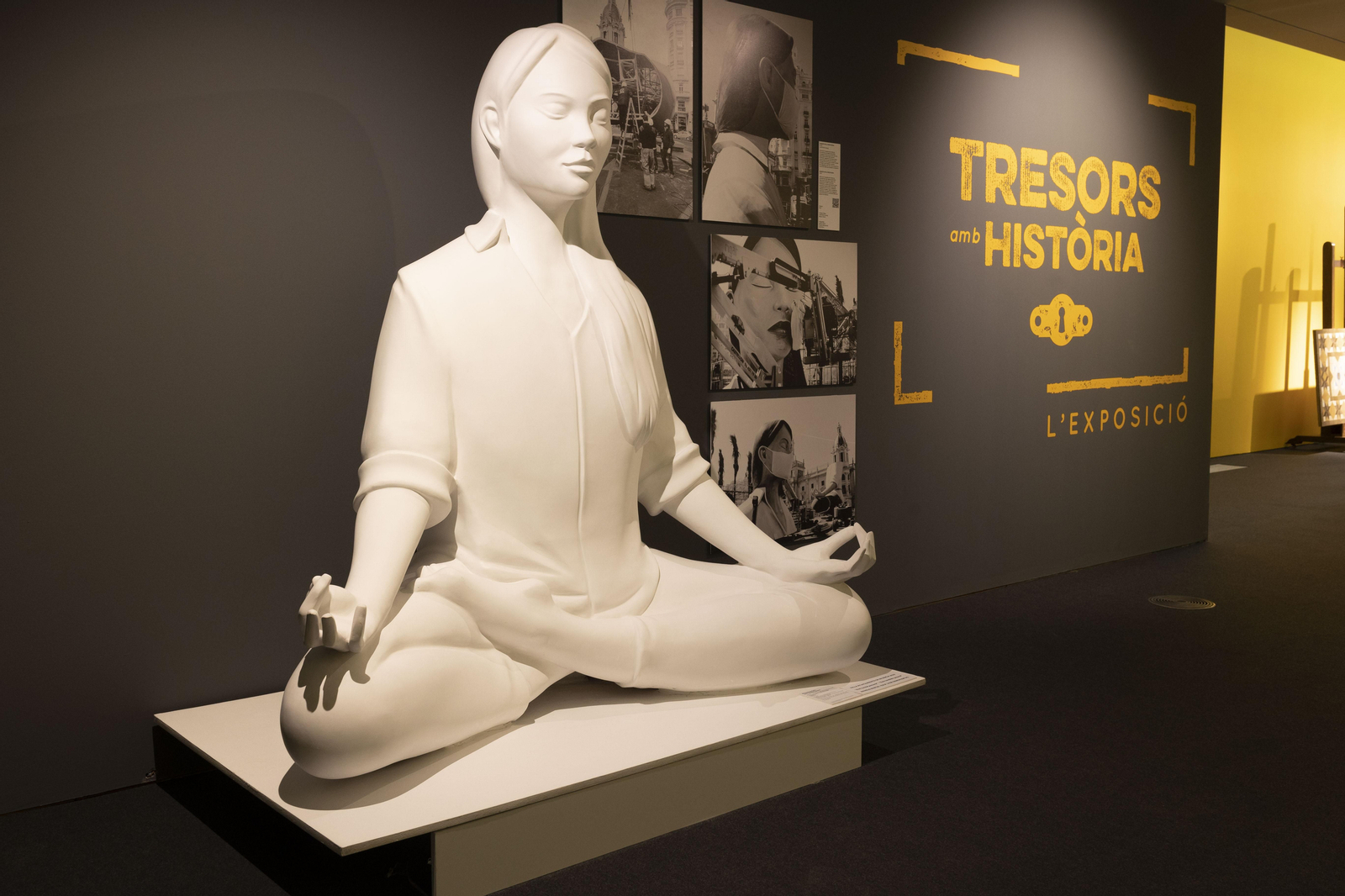 Maqueta de La Meditadora, falla de l'Ajuntament de València de l'any 2020