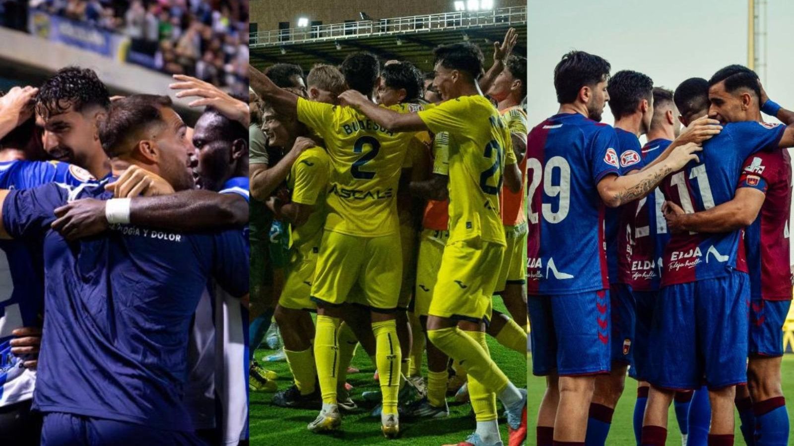 Hercules CF, Villarreal CF i CD Eldense.