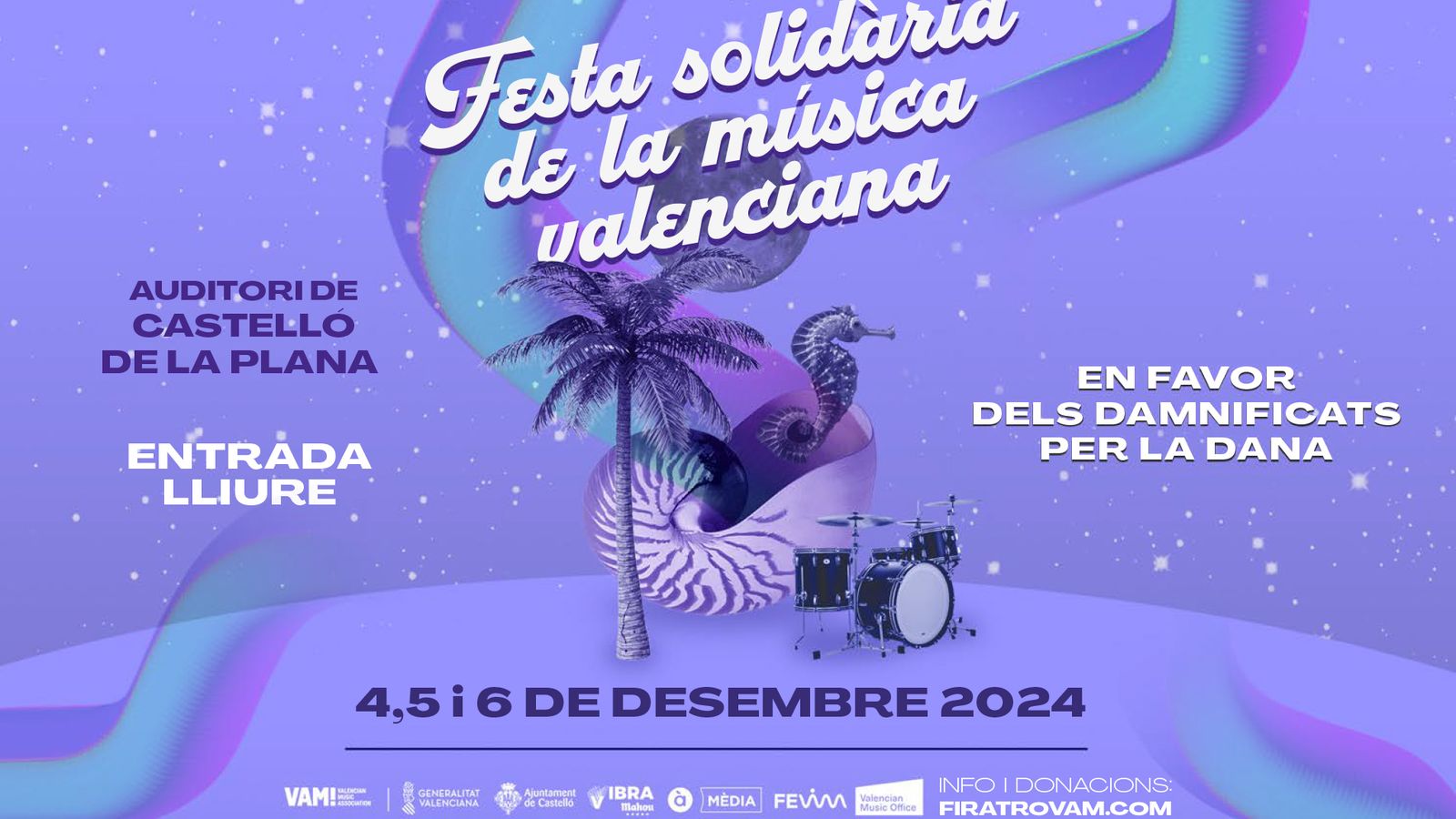 Cartell de la Festa Solidària de la Música Valenciana