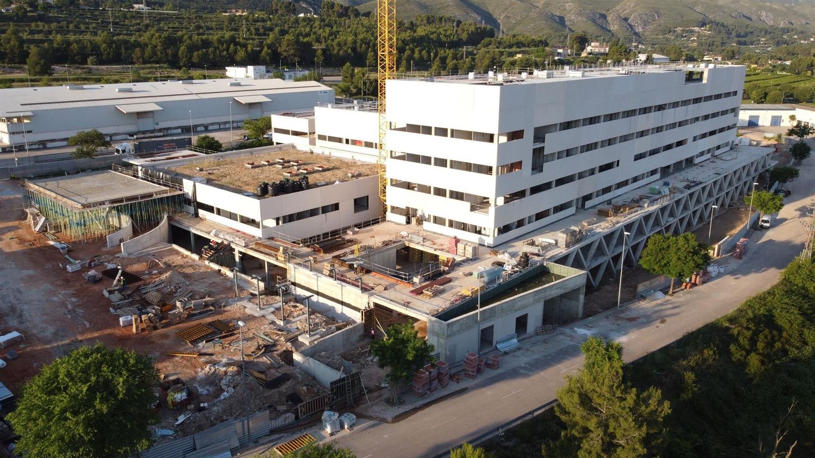 Obres del nou Hospital d'Ontinyent