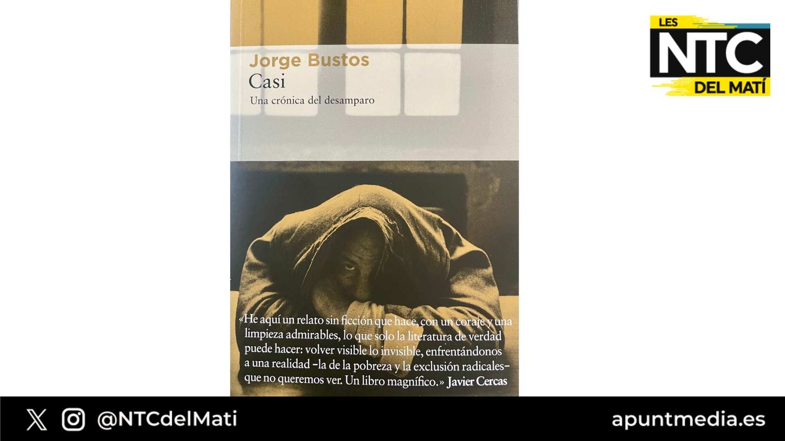 25.04.2024 | Jorge Bustos ens presenta la novel·la 'Casi', una crònica sobre els invisibles