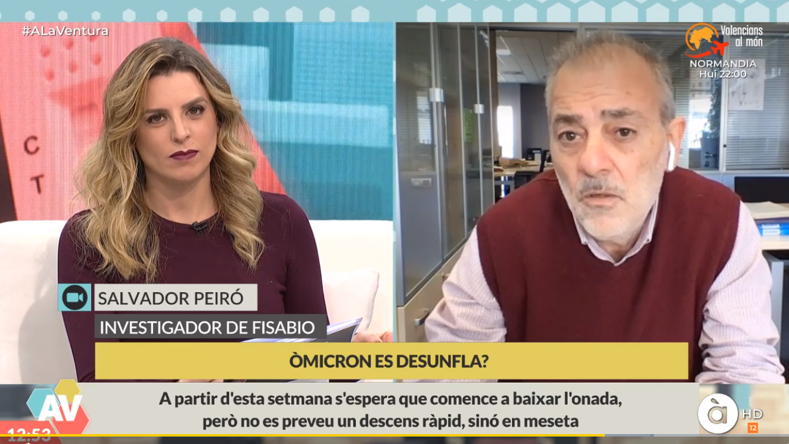 Salvador Peiró ha parlat per al programa A la ventura