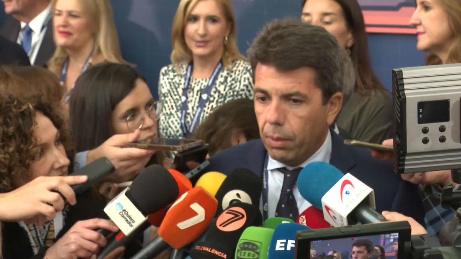 Carlos Mazón aquest dijous en l'acte del Corredor Mediterrani a Madrid