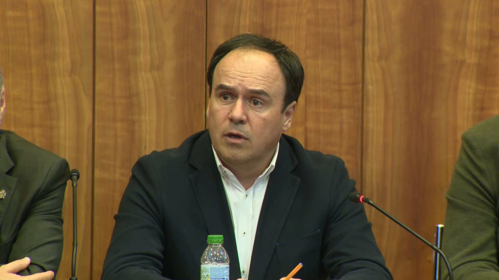 El cap del Consell, Juanfran Pérez Llorca, durant l'acte a Orihuela