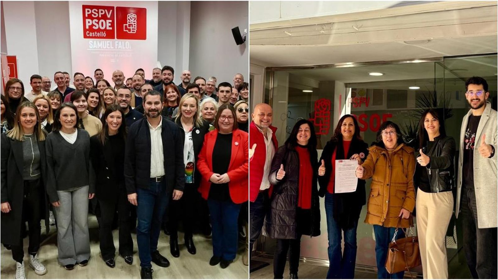 Samuel Falomir i Isabel Albalat presenten les seues candidatures a liderar el PSPV-PSOE a la província de Castelló