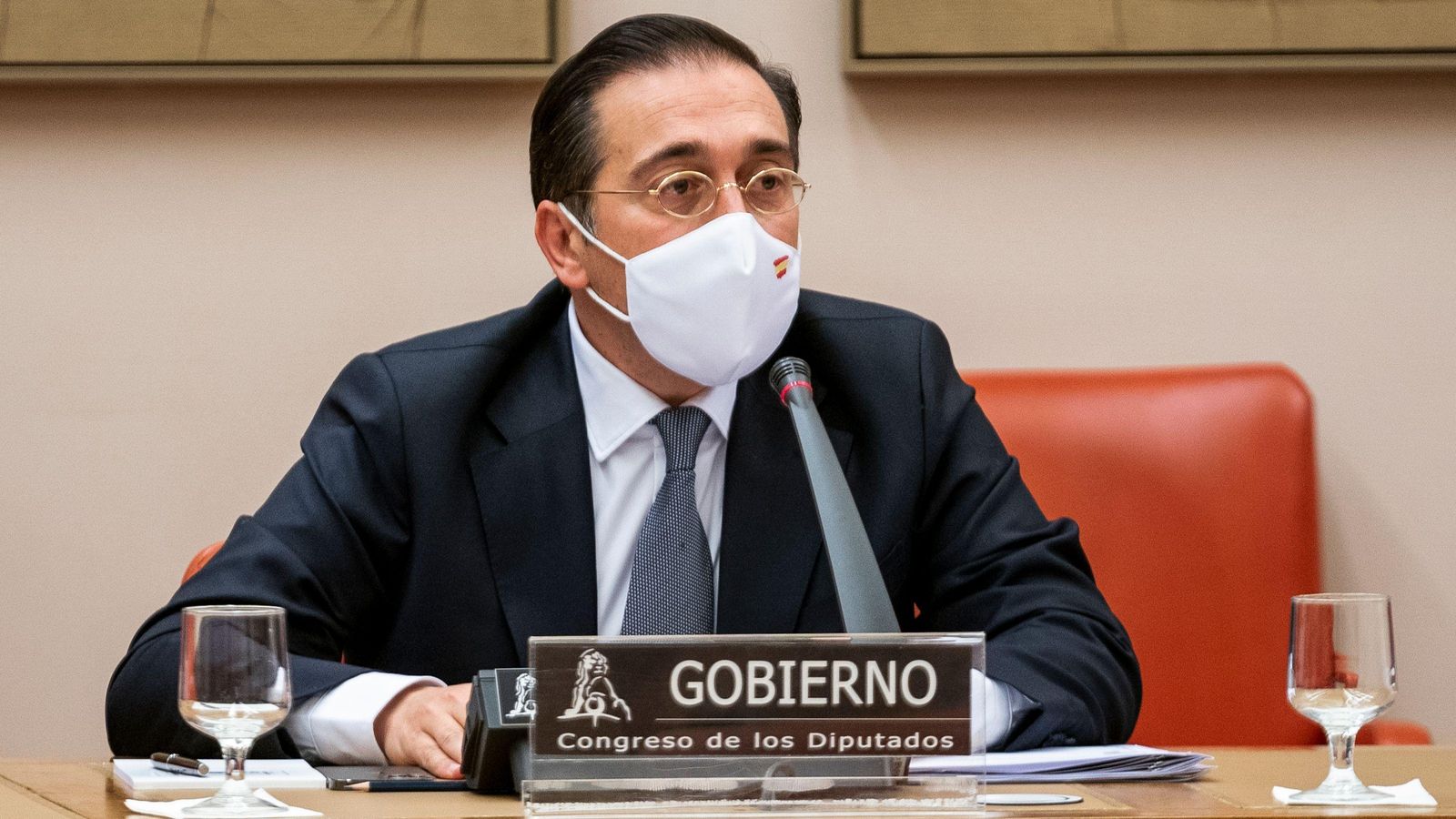 El ministre d'Afers Exteriors, UE i Cooperació, José Manuel Albares, compareix en la Comissió d'Afers exteriors en el Congrés