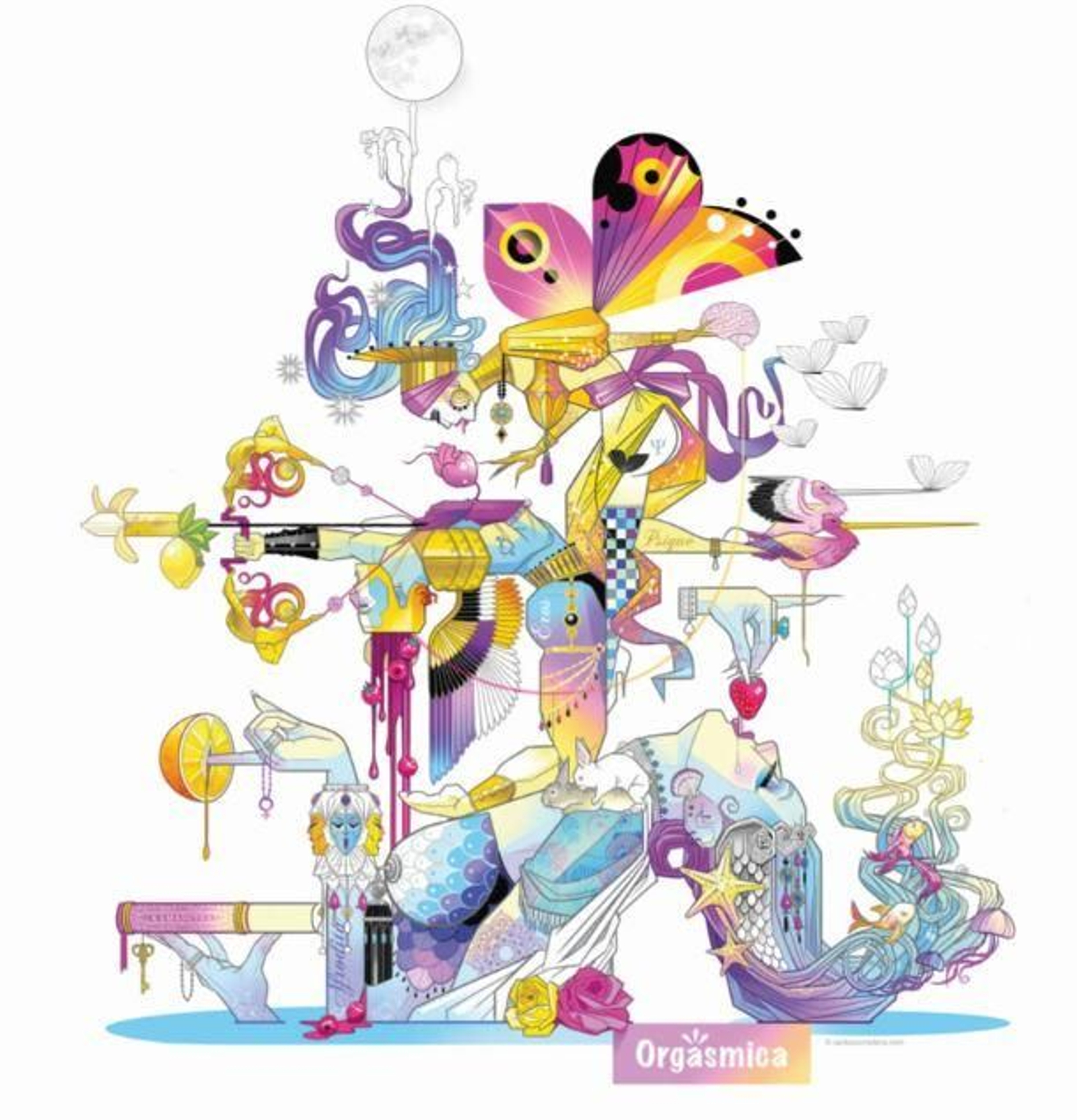 Falla Cuba - Literat Azorín - Pintor Gisbert. Lema: "Orgàsmica". Artista: Toni Pérez