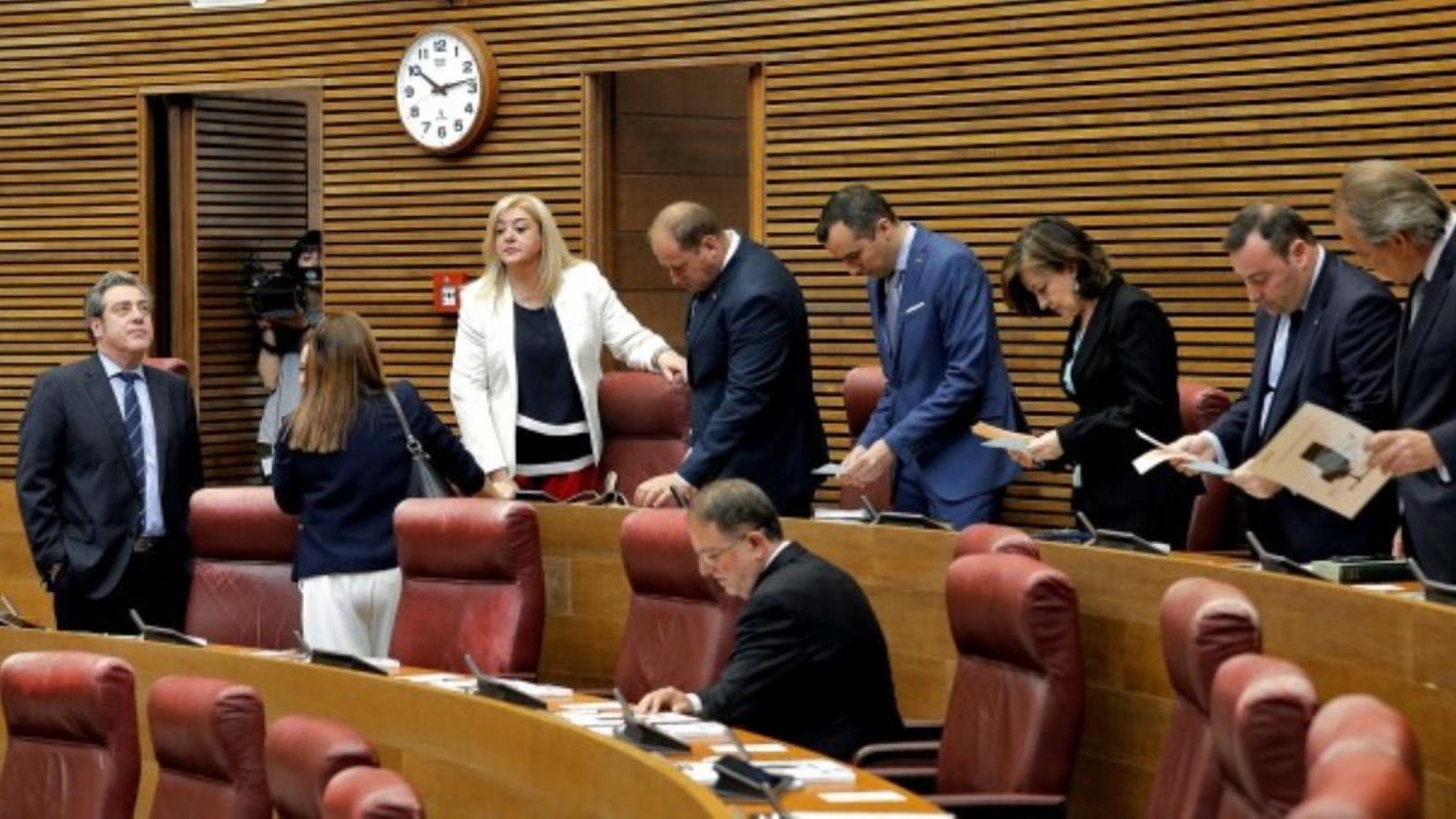 Diputats de Vox a les Corts en una imatge d'arxiu