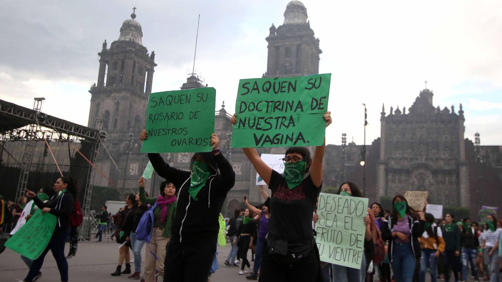 Dones manifestant-se a favor de l'avortament a Mèxic el setembre de 2021