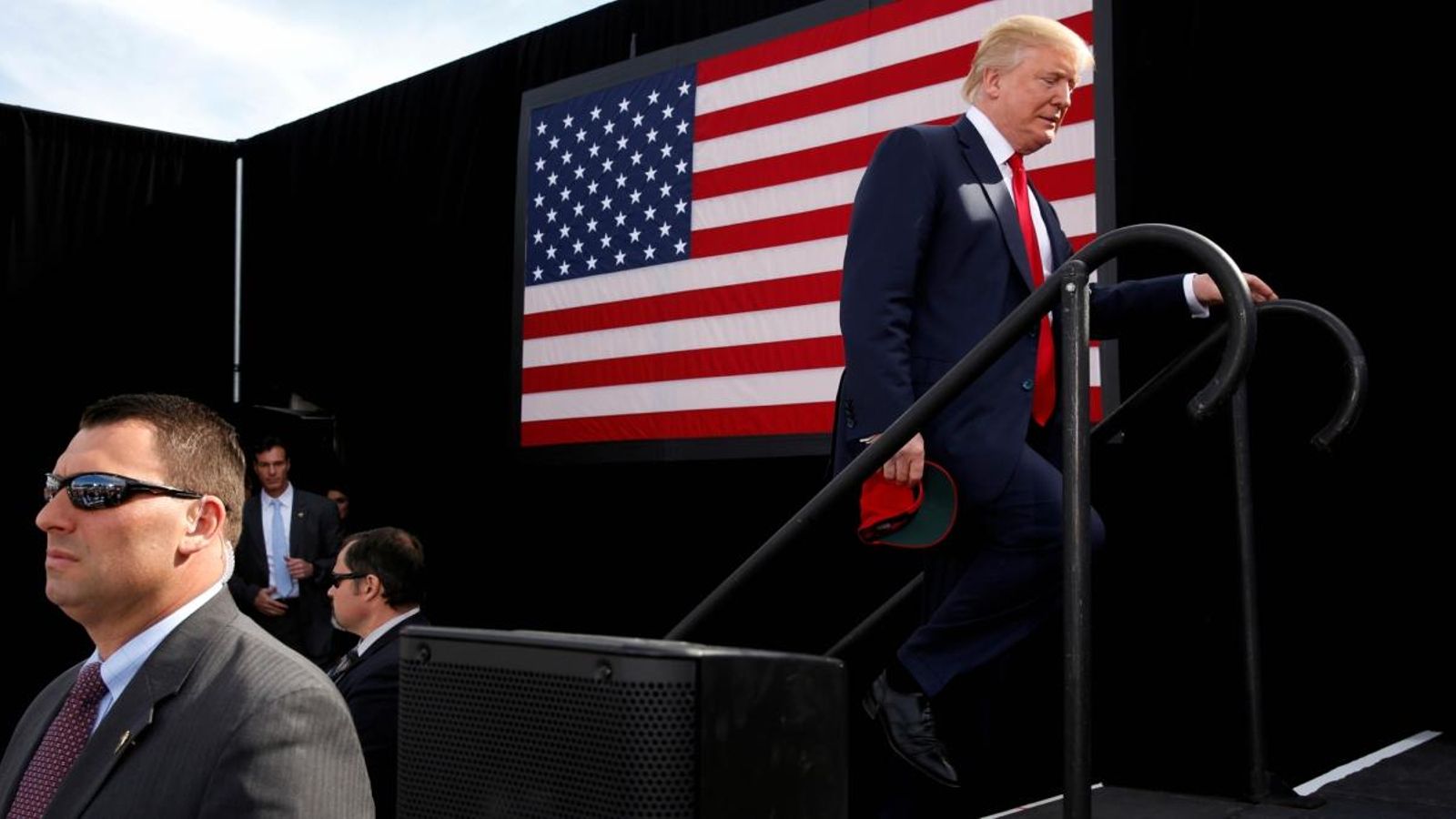 Donald Trump a Portsmouth en octubre de 2016