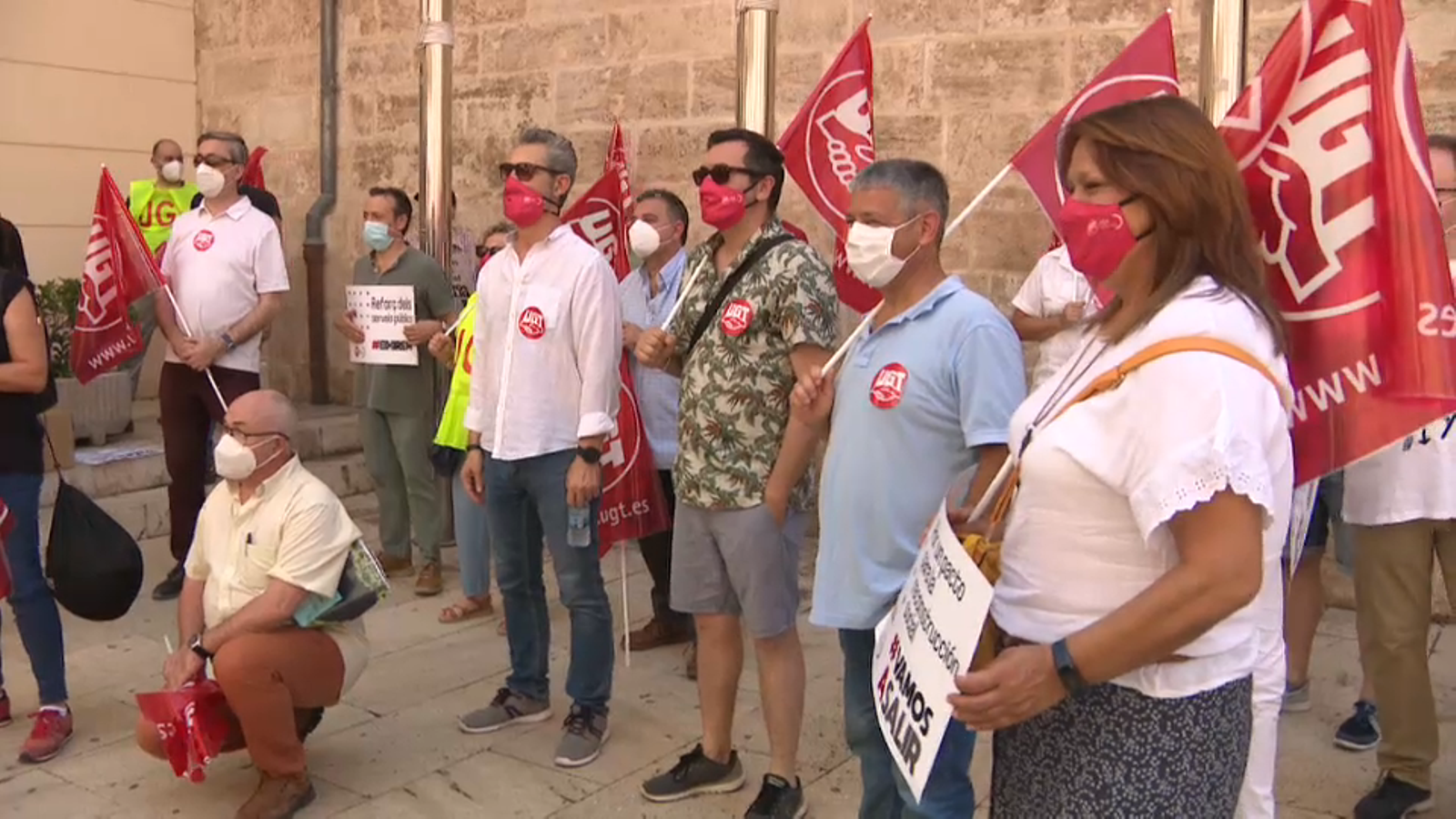 Imatge de la concentració a la ciutat de València