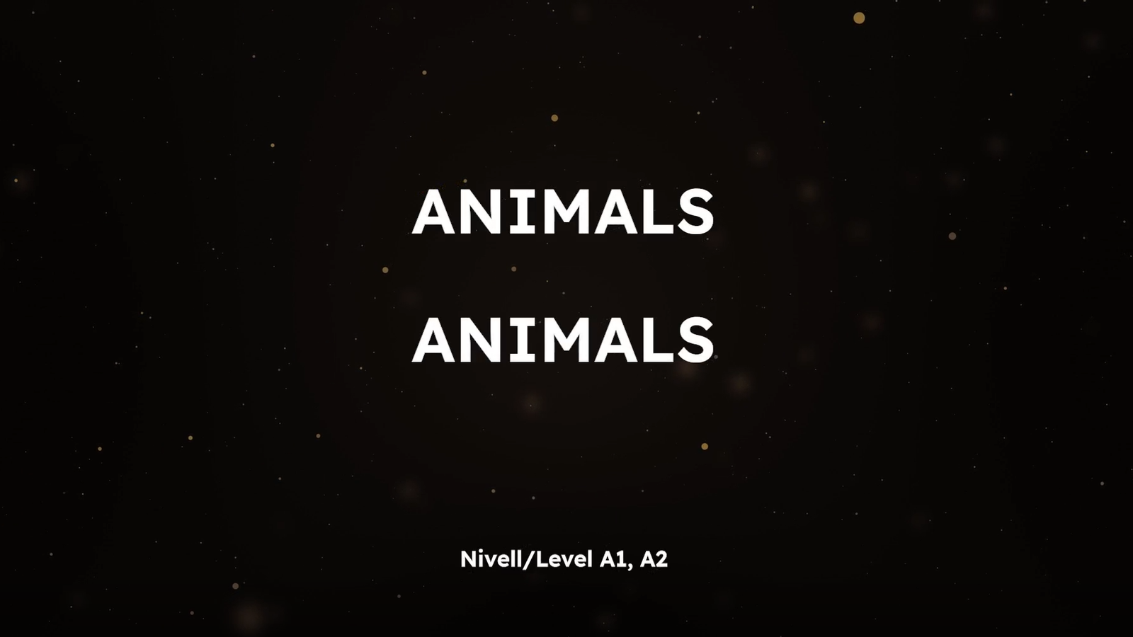 Memory Mots - Animals (A)