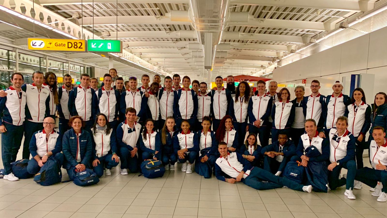 Components de la selecció espanyola d'atletisme. @atletismoRFEA