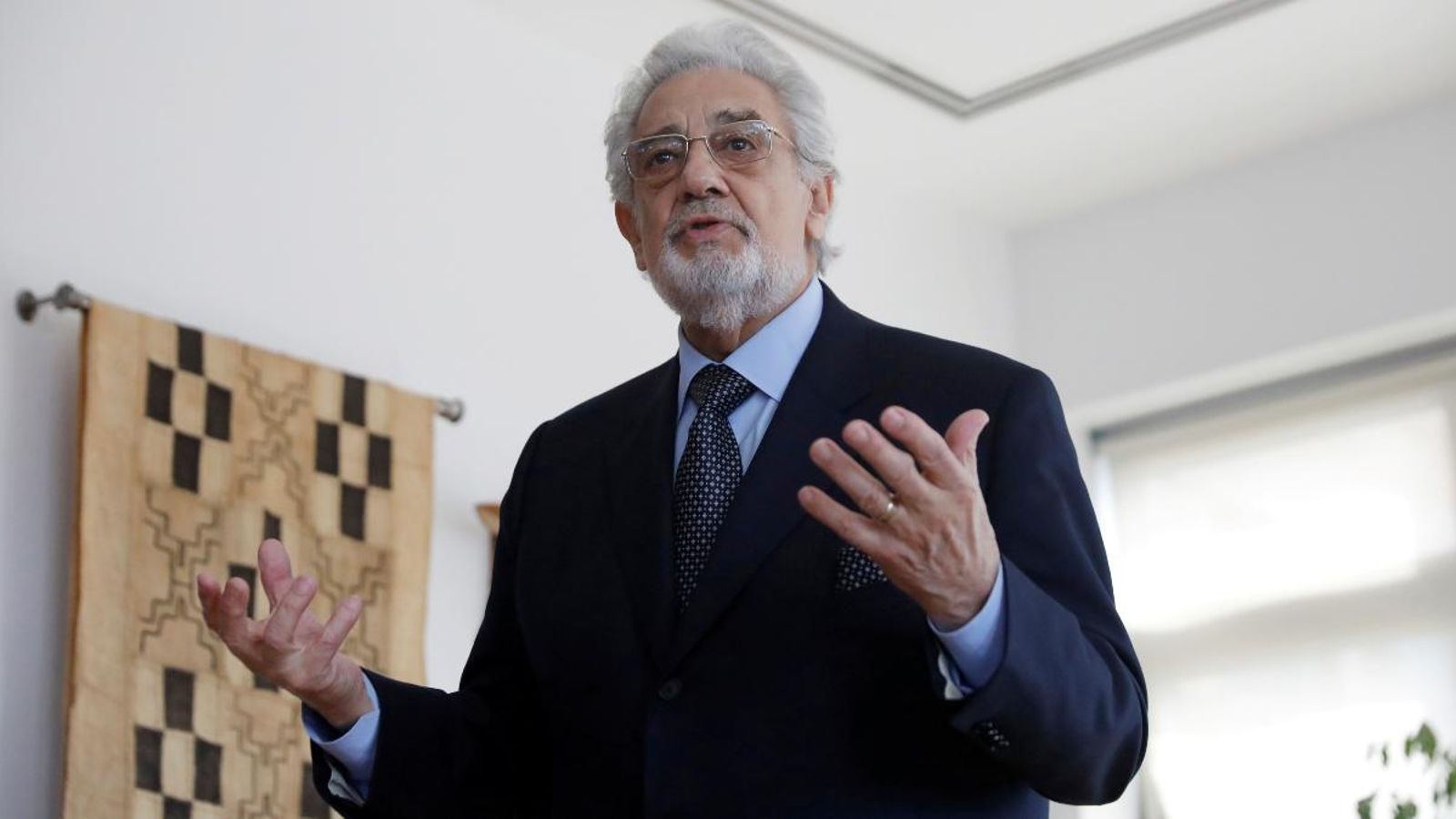 El tenor Plácido Domingo a l’Escola de Música de Nova York, el passat 2018