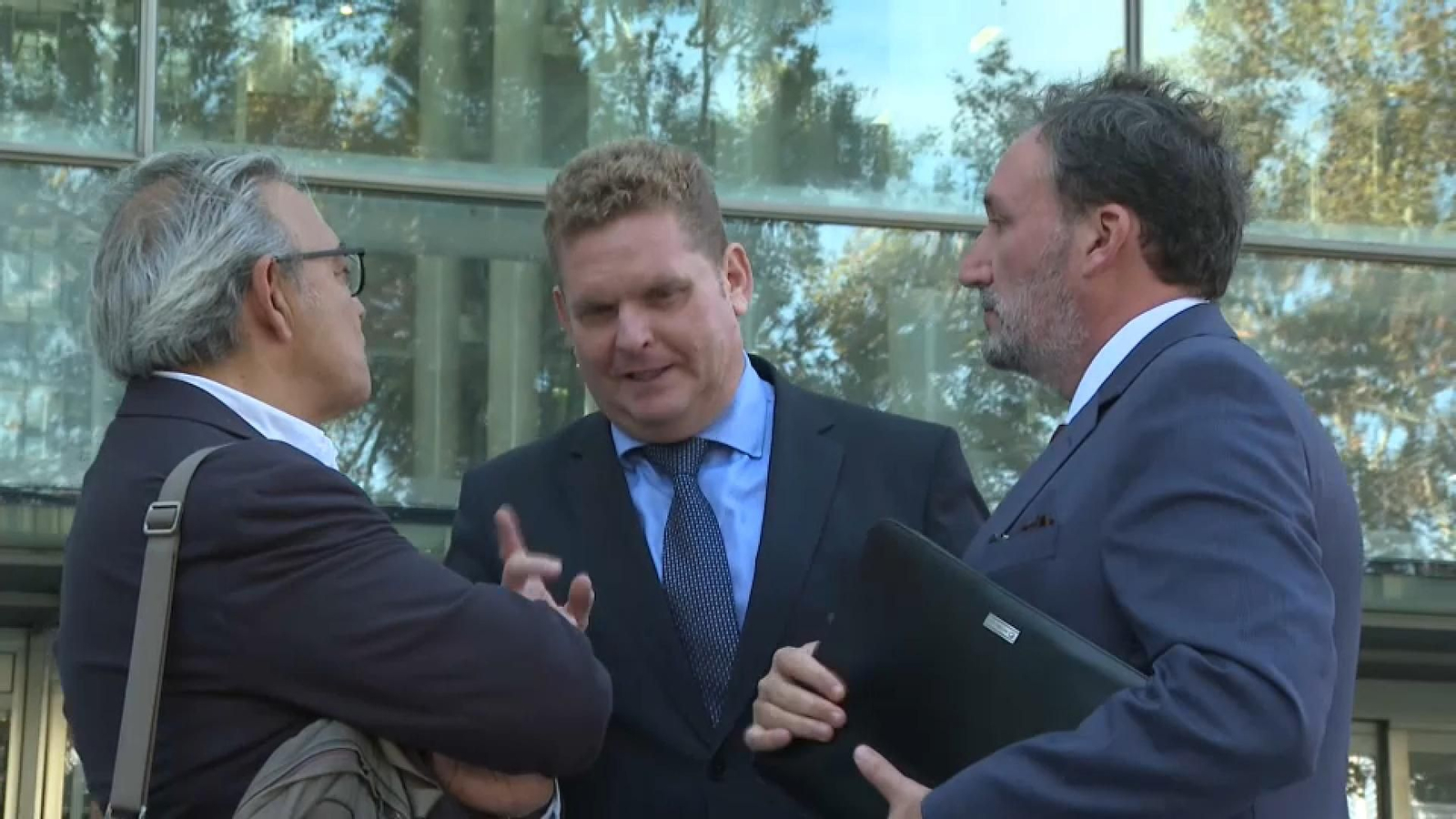 Els advocats de les famílies de les victimes, Manolo Mata, MIguel Ferrer i Ignacio Grau