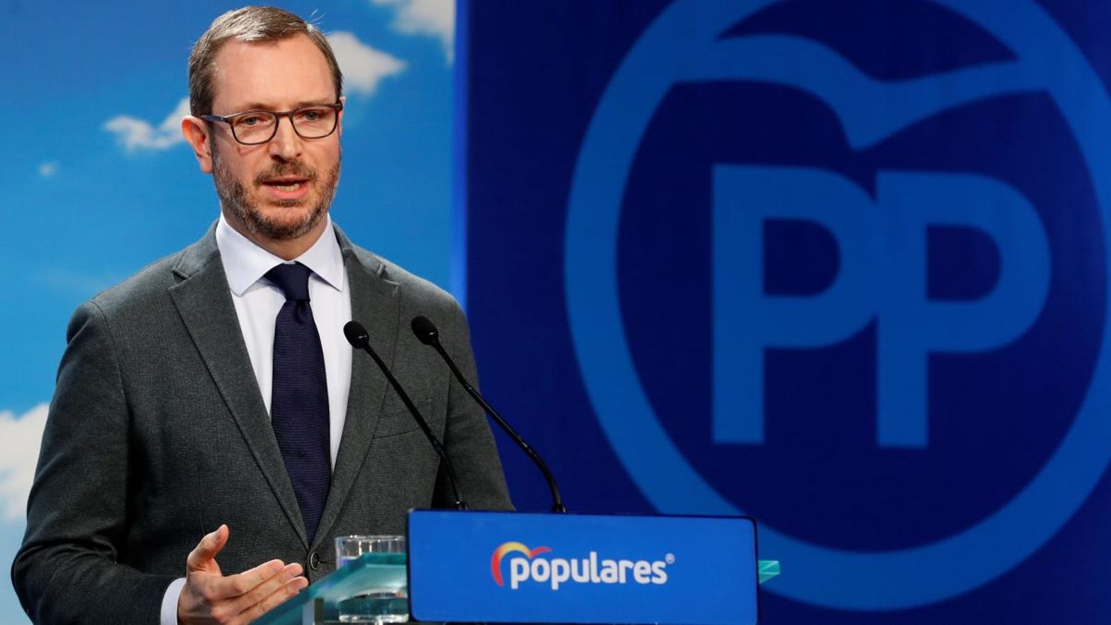 Compareixença de Javier Maroto després del Comité Executiu. Ballesteros (Efe)