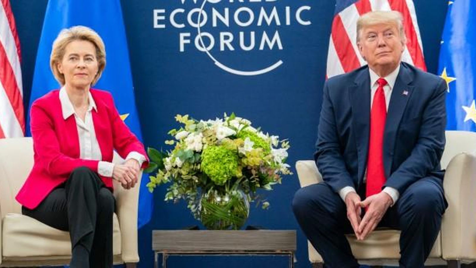Ursula von der Leyen i Donald Trump en una imatge d'arxiu