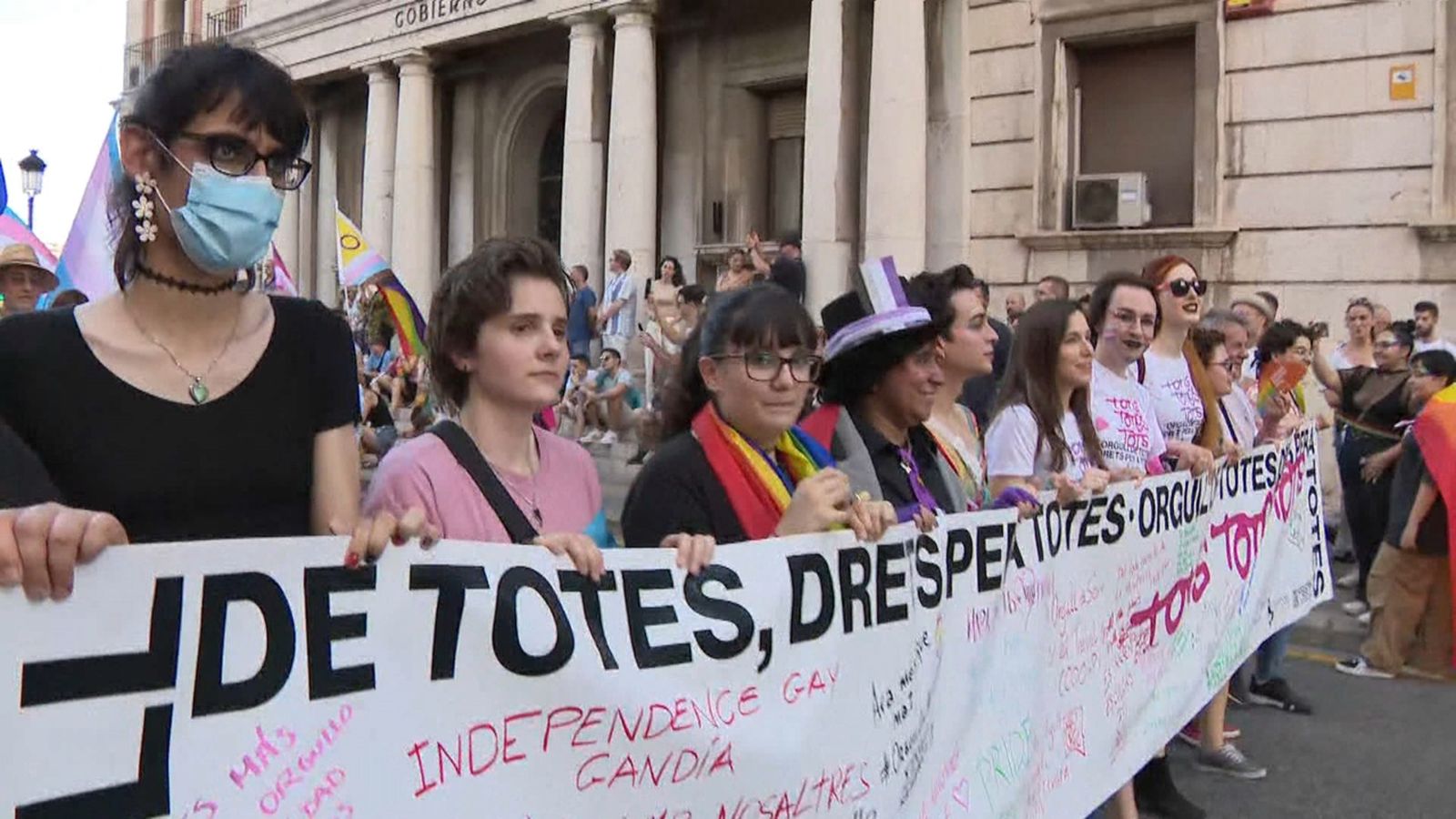 Imatge de la manifestació de l'orgull LGTBIQA+