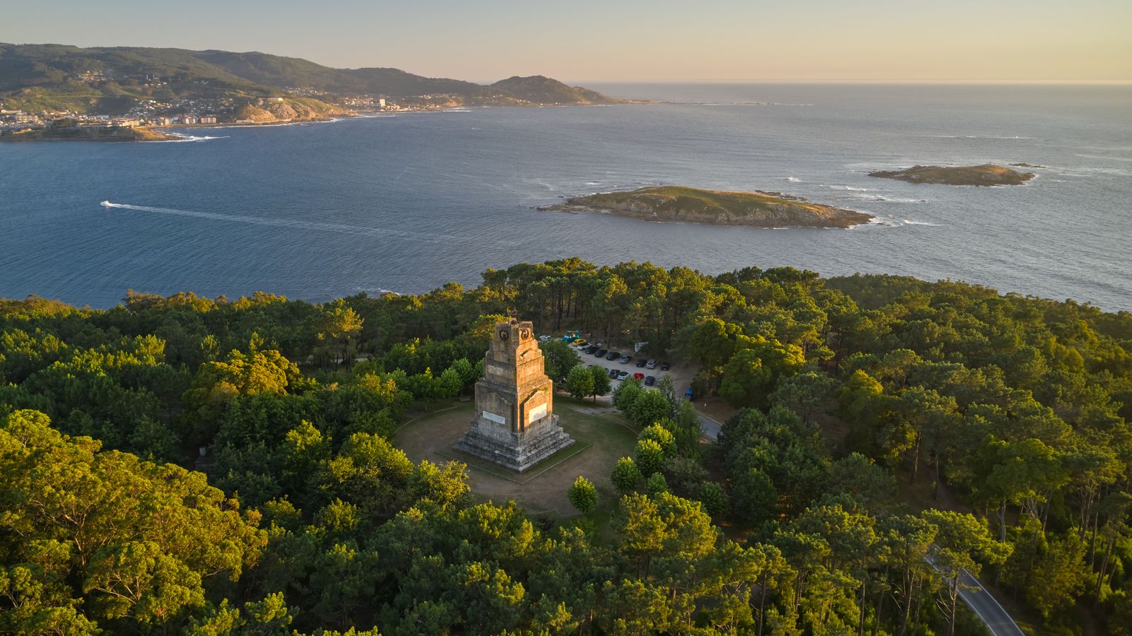 Península de Monteferro, en el terme de la localitat pontevedresa de Nigrán, on està el xalen d'on han furtat els dos quadres de Degas