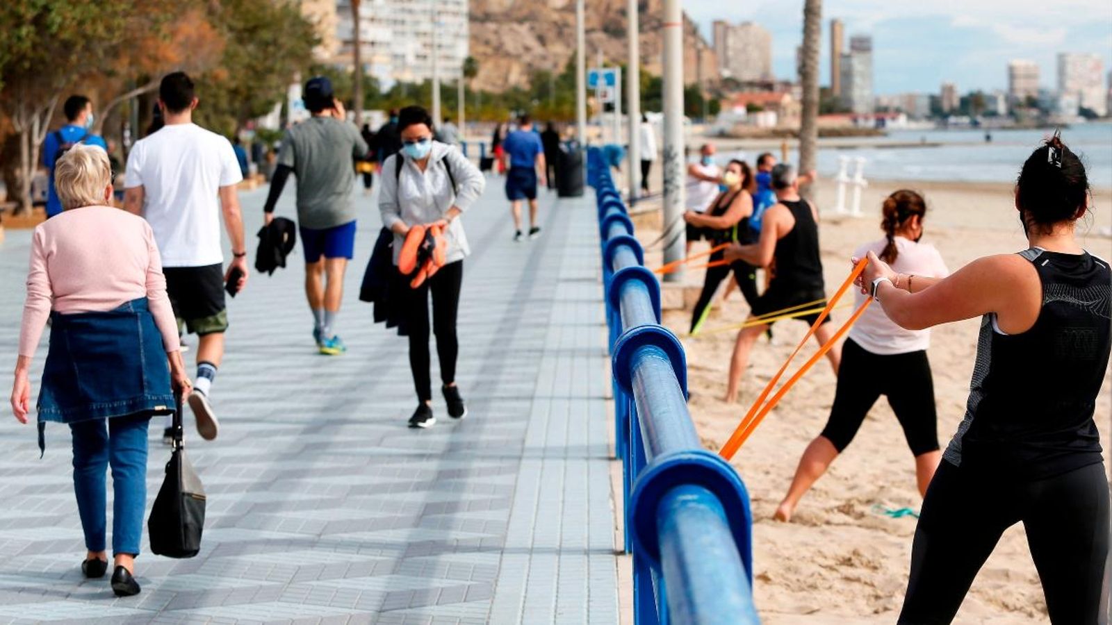 Passeig marítim d'Alacant, en una imatge del passat cap de setmana
