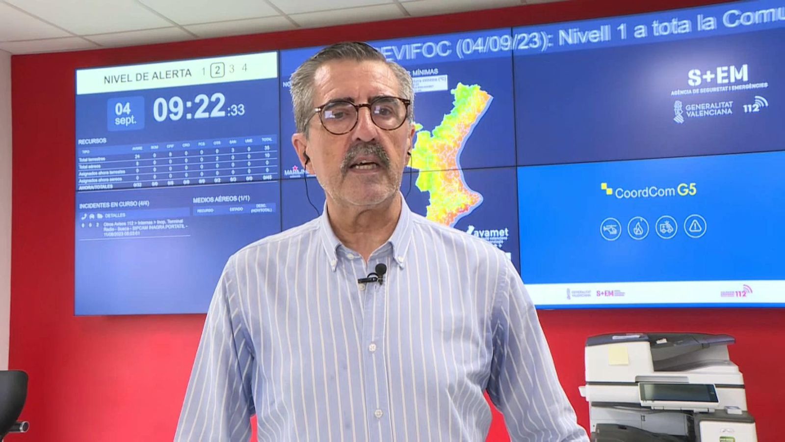 El secretari autonòmic de Seguretat i Emergències, José Mª Àngel