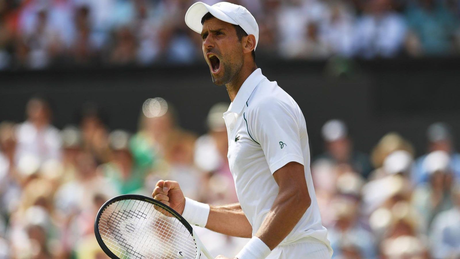 Djokovic celebra un punt