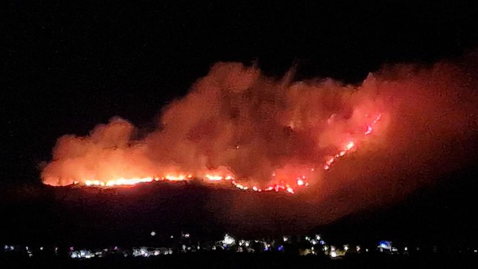 Imatges de l'incendi forestal a la Marina Alta