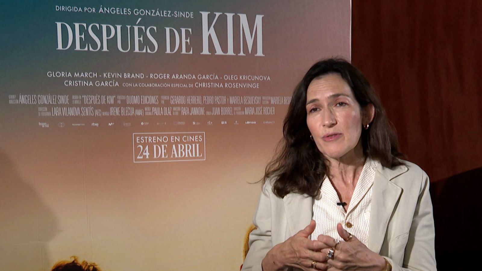 Angeles González Sinde en la preestrena de 'Después de Kim', pel·lícula participada per À Punt