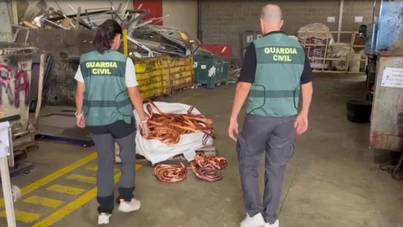 Nou detinguts per furtar set tones de coure a Traiguera