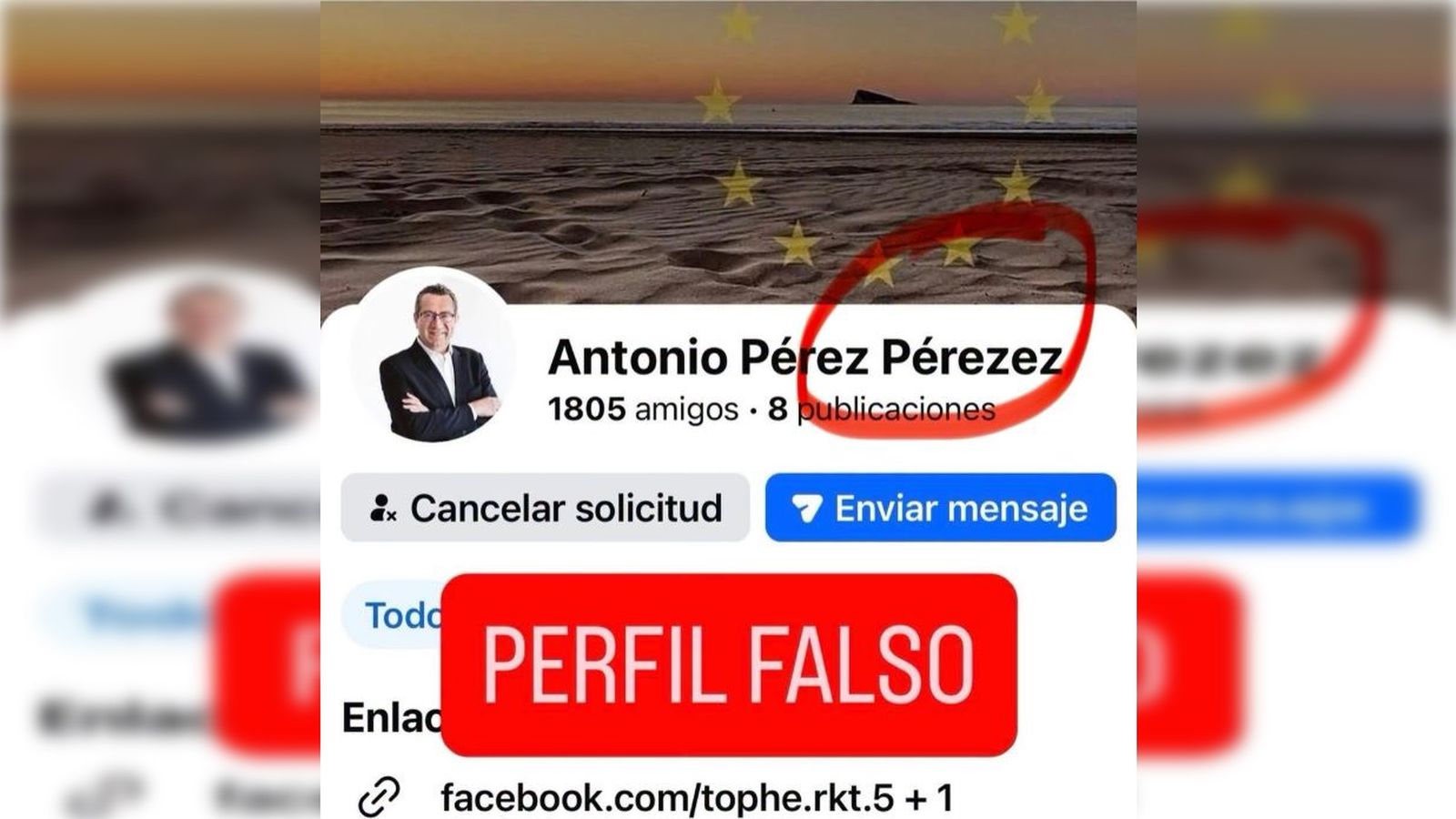Denúncia pública de l'alcalde de Benidorm, Toni Pérez, sobre un intent de suplantació en les xarxes