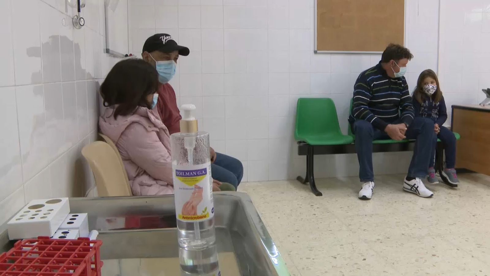 Pacients en un centre de salut