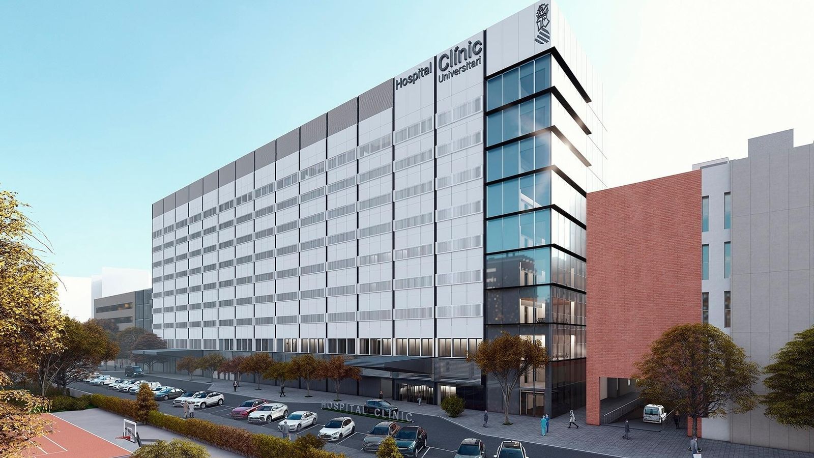 Vista virtual del projecte del nou edifici d'hospitalitzacions del Clínic