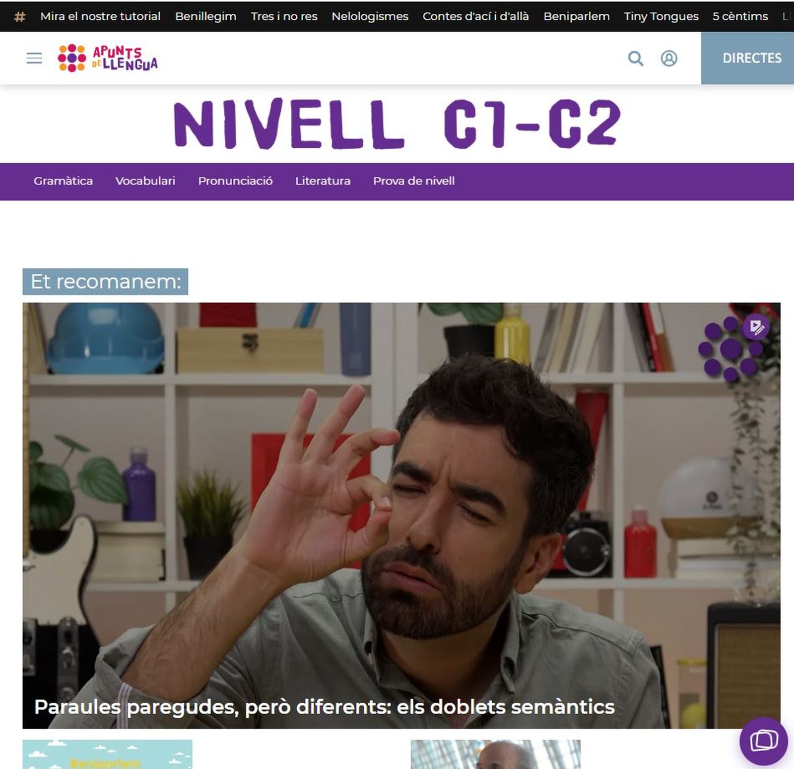 Exemple visibilitat del Xatbot