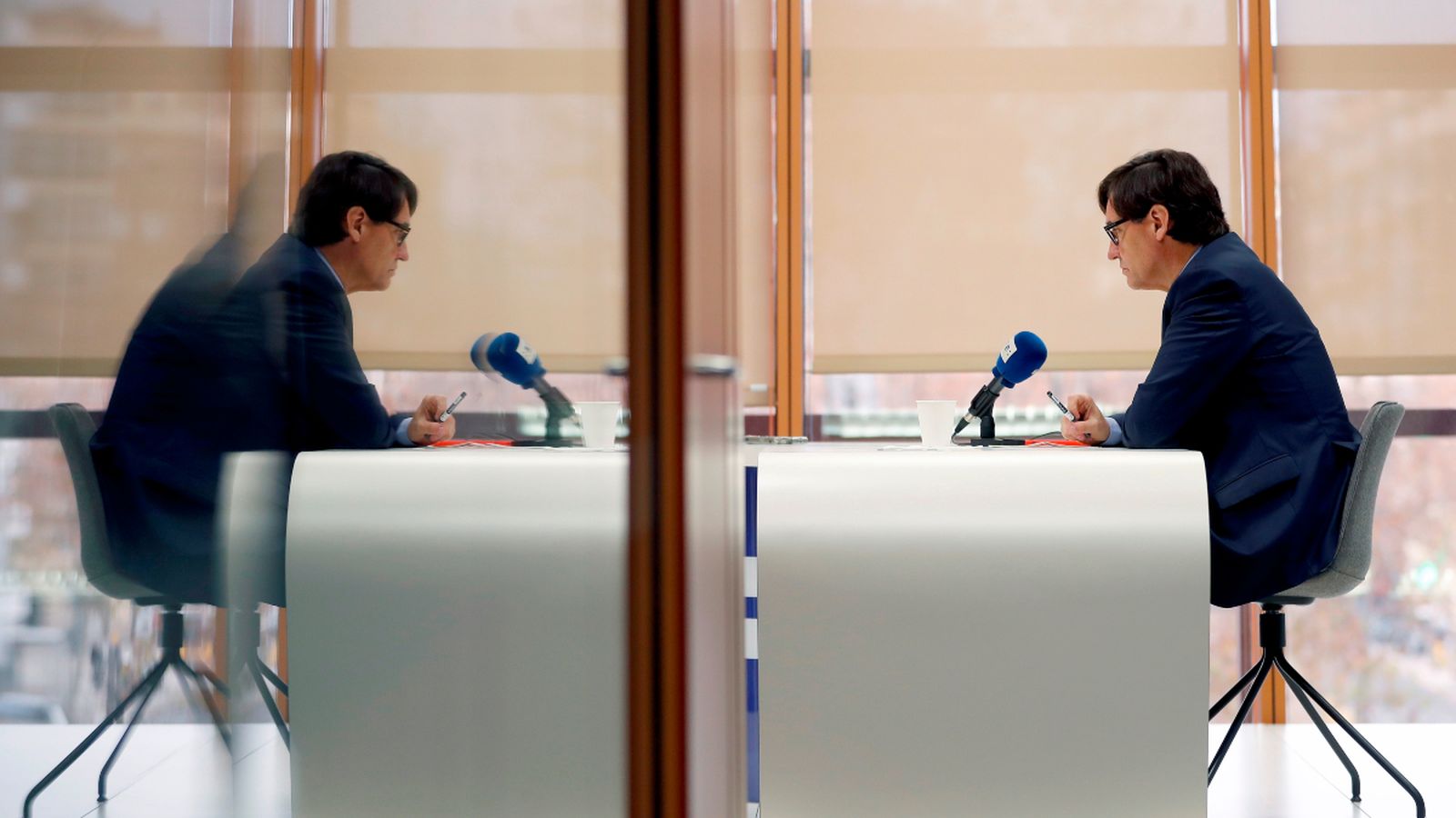 El ministre de Sanitat, Salvador Illa durant la seua entrevista