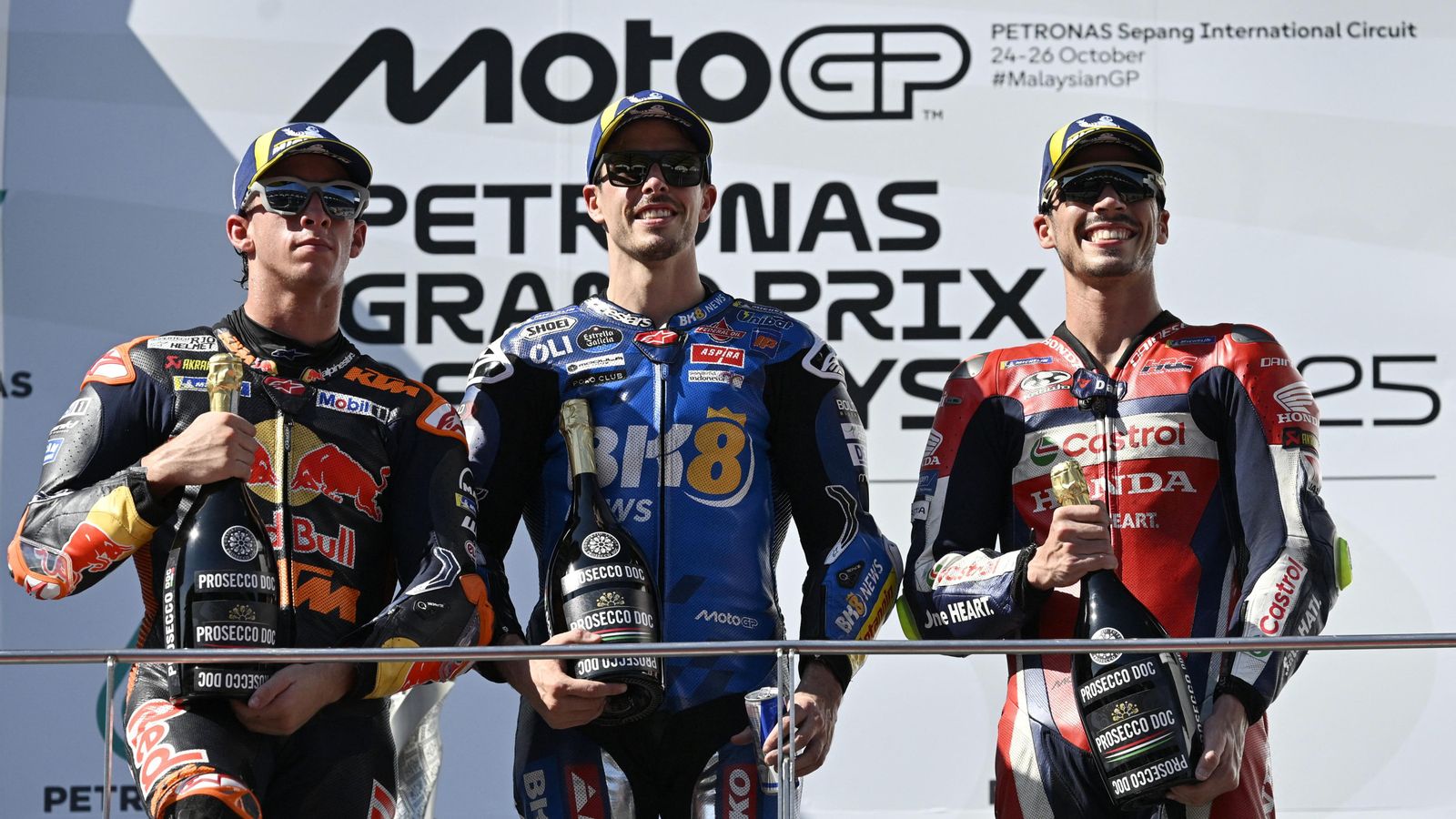 Triplet espanyol en MotoGP amb Àlex Márquez, Pedro Acosta i Joan Mir Triplet espanyol en MotoGP amb Alex Márquez, Pedro Acosta i Joan Mir