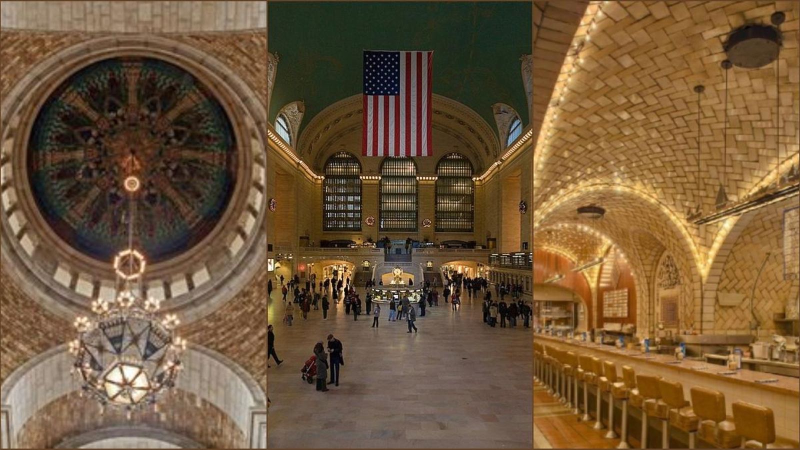 Voltes de Saint John the Divine, l'estació Grand Central i Oyster Bar & Restaurant de Guastavino a Nova York