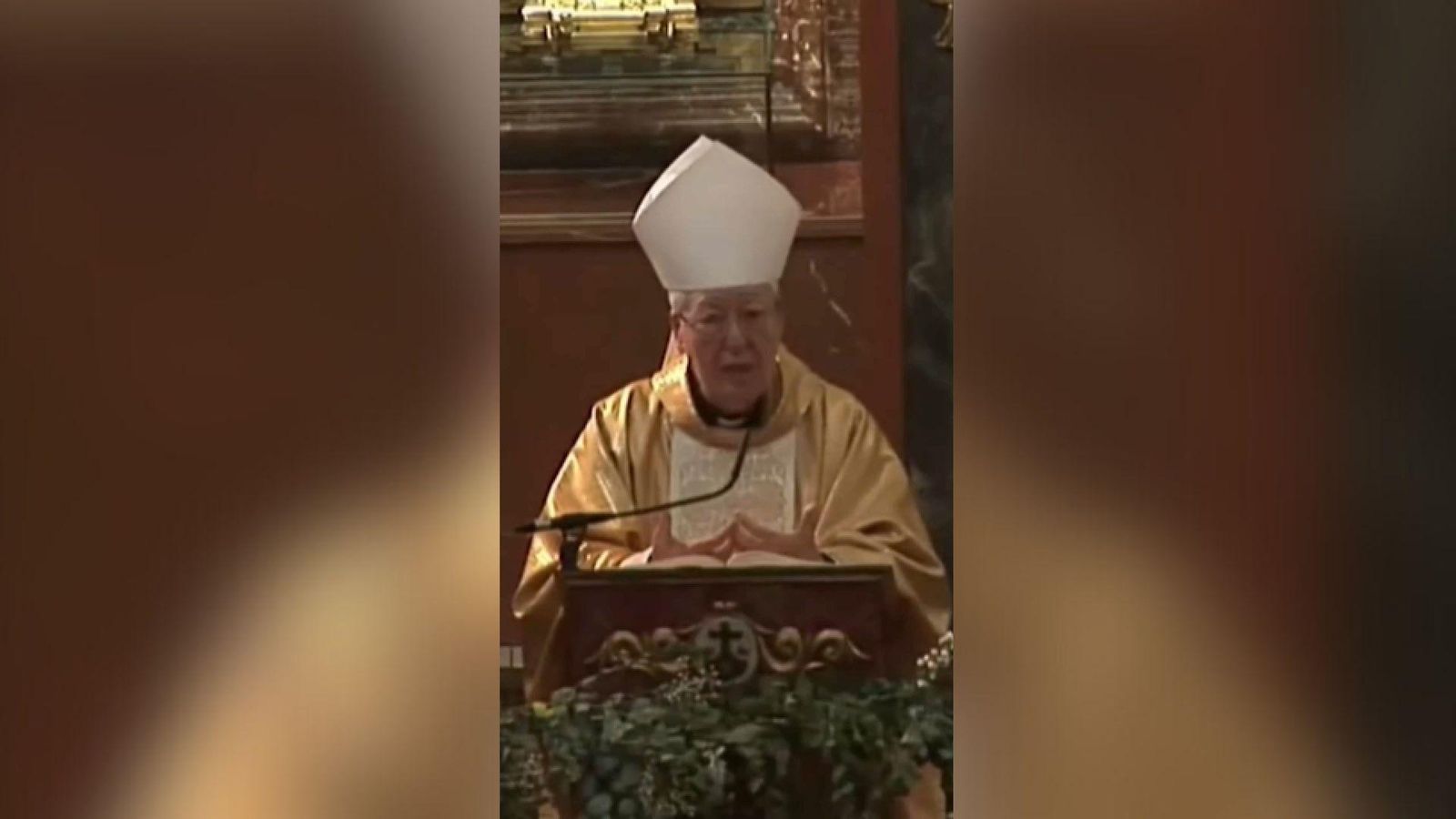 El bisbe d'Alcalà d'Henares, Antonio Reig Pla, durant l'homilía