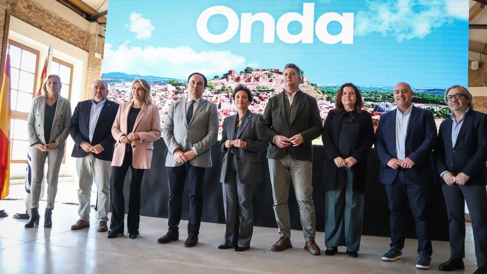 El president de la Generalitat i la resta d'autoritats este dilluns a Onda en la presentació del projecte