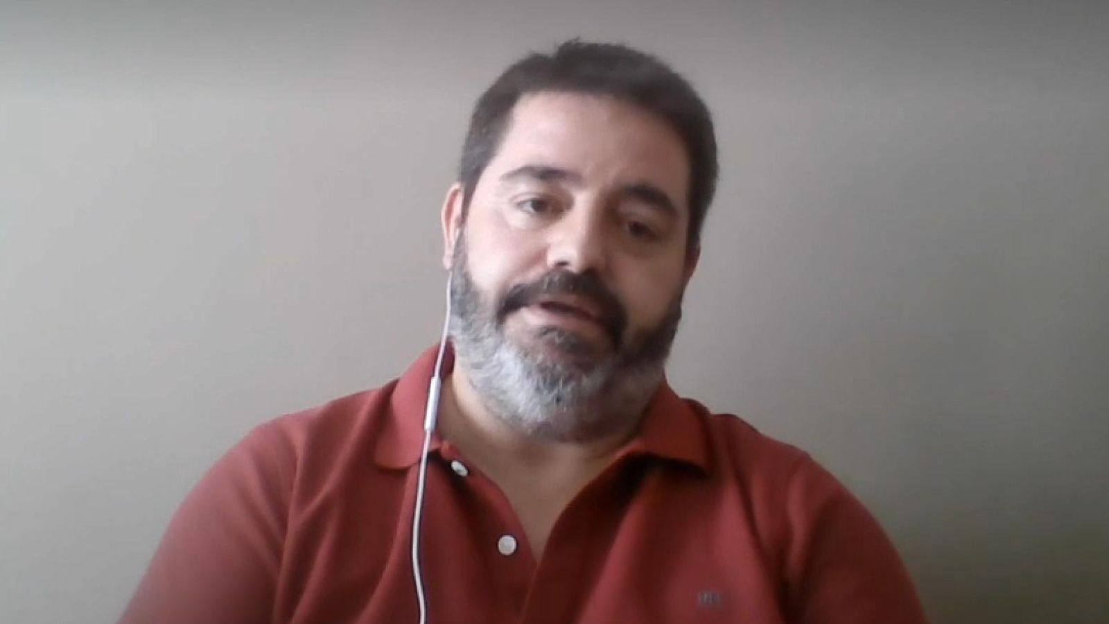 Miguel Prim, vicepresident de la Interagrupació de Falles de València, durant la seua intervenció en 'Les Notícies del matí'