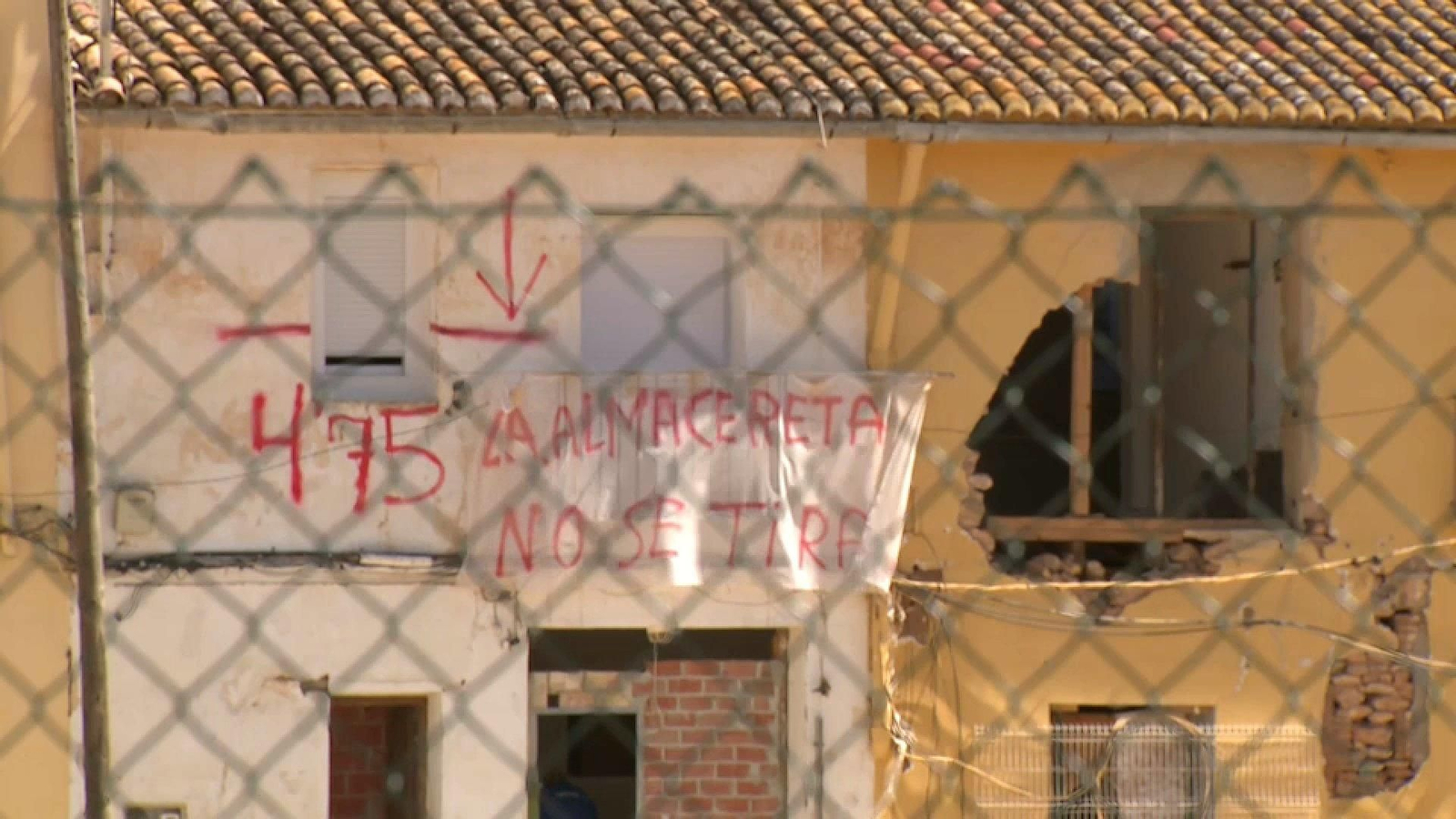 Edificis danyats al barri de l'Almacereta de Picanya