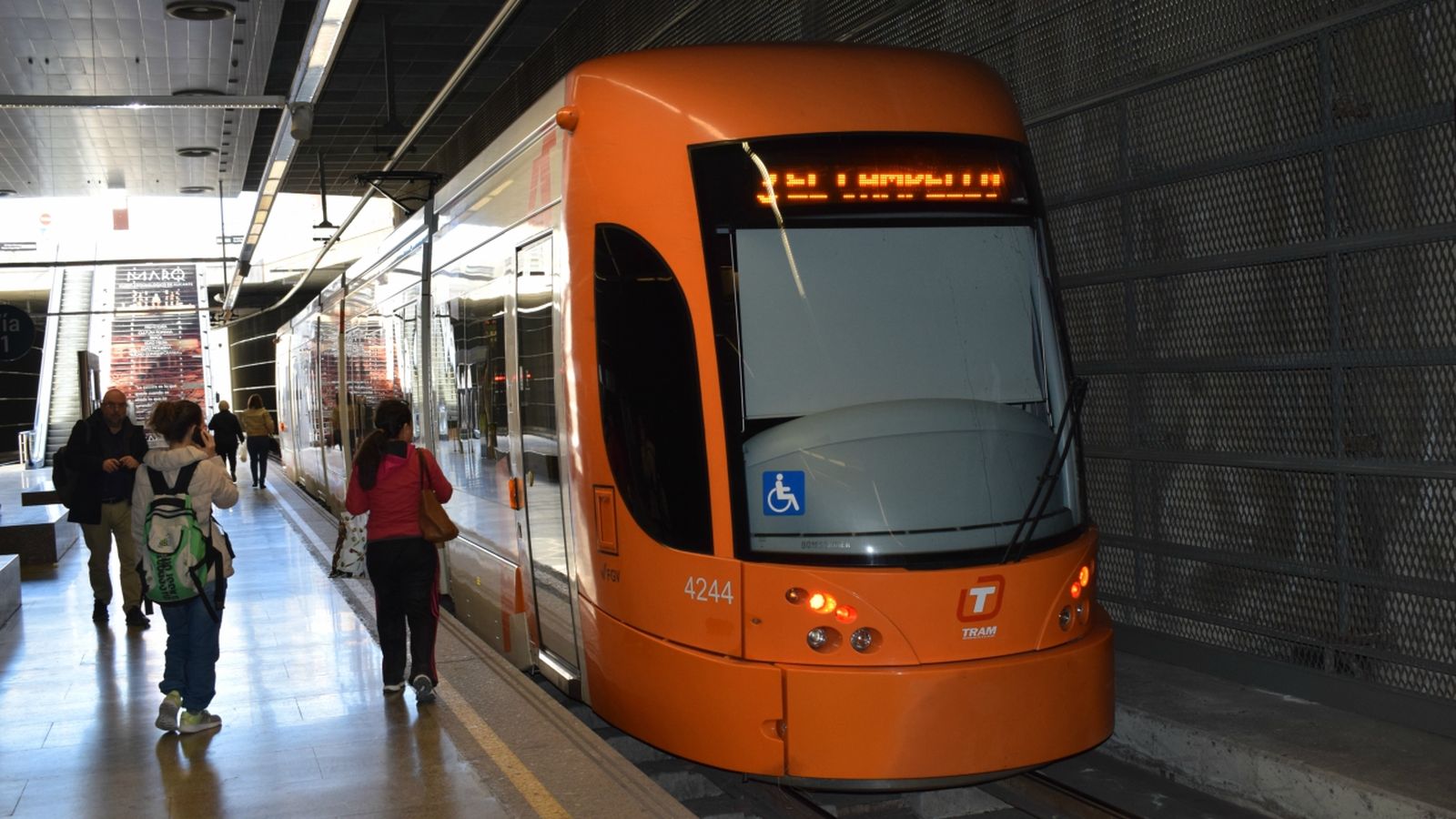 Viatgers al TRAM d'Alacant