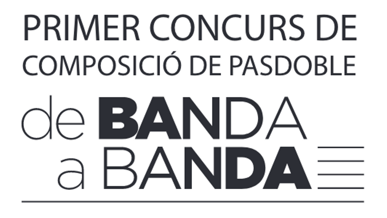 Bases del primer concurs de composició de pasdoble 'De banda a banda'