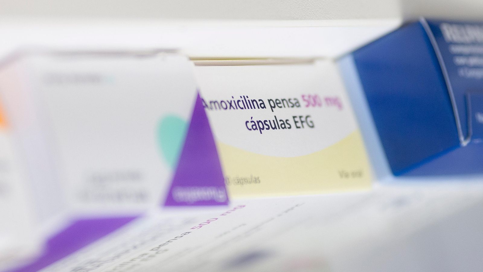Imatge d'arxiu d'una caixa d'amoxicil·lina