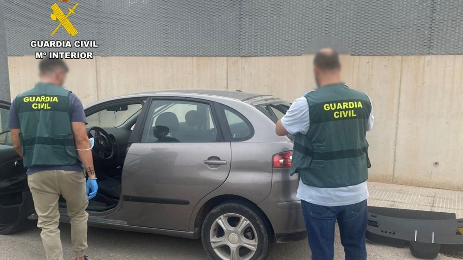 Un dels cotxes furtats per la banda de lladres