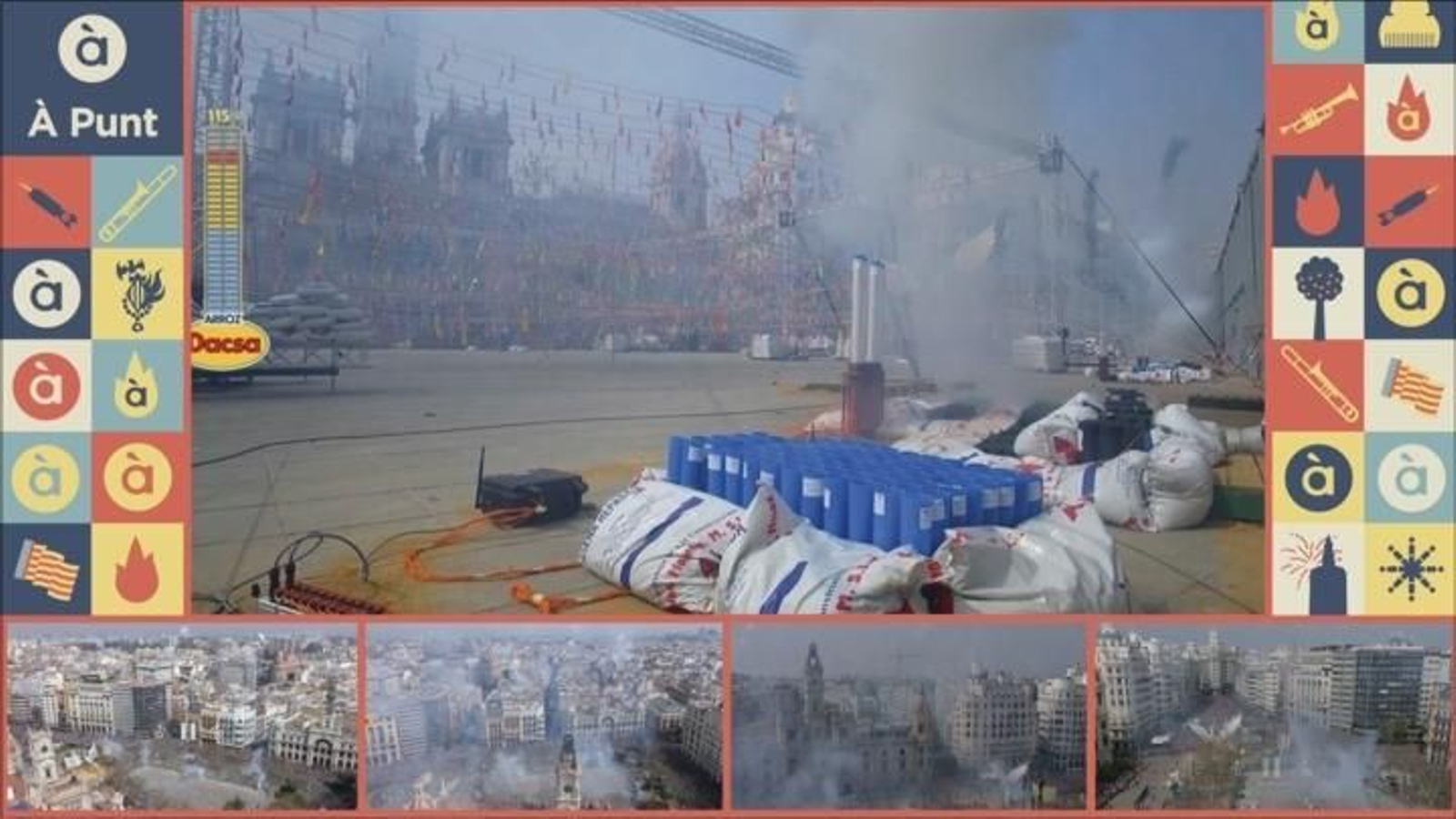 A les cases el so envolvent és una de les novetats de la retransmissió de la mascletà