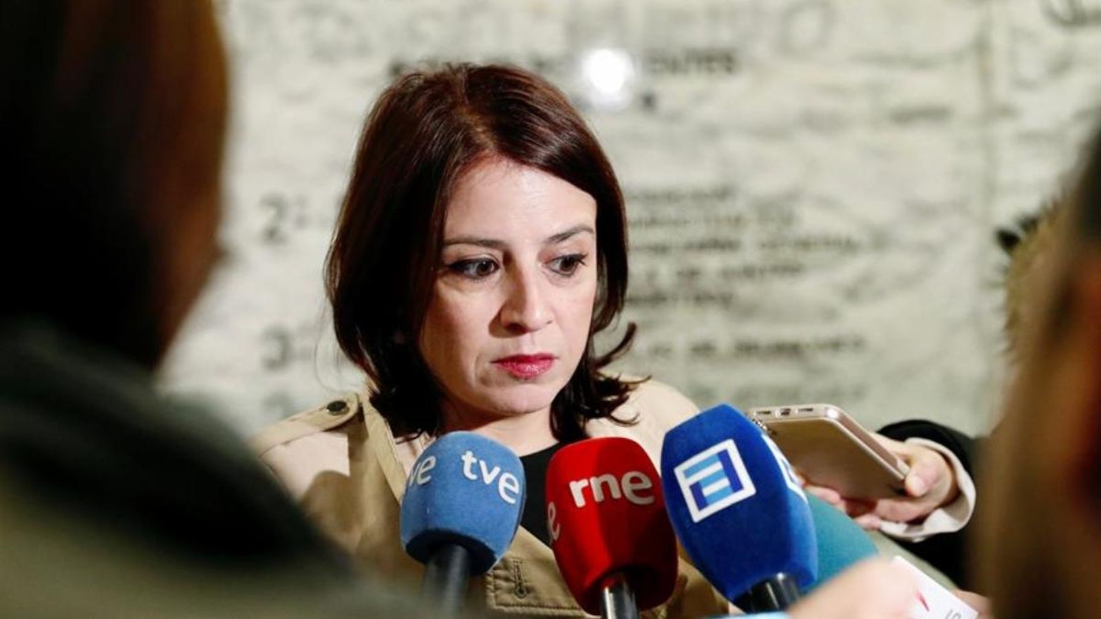 La portaveu del PSOE al Congrés, Adriana Lastra, en una imatge d'arxiu