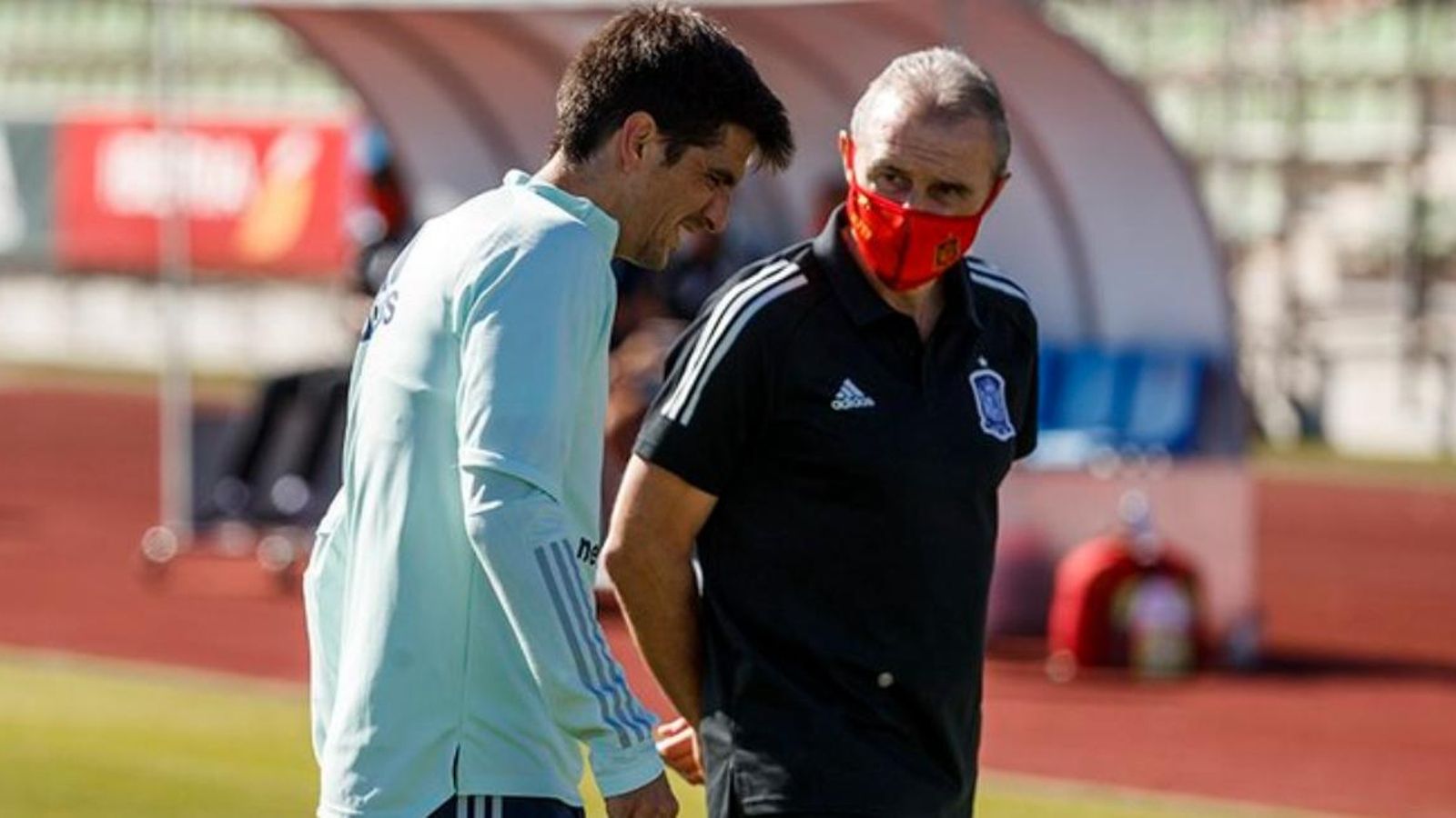 Imatge de Gerard Moreno en la concentració de la selecció. (@sefutbol)